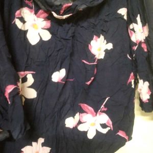 Floral Print Off-Shoulder Top