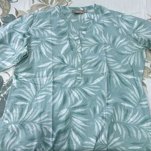 Leaf Print Top