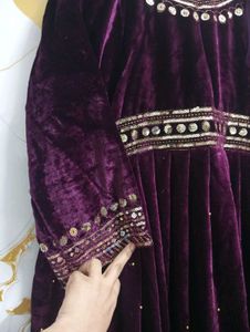 New Valvet Gown For Sale