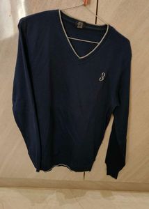 Navy V-Neck Sweater