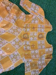 Mustard Yellow Anarkali