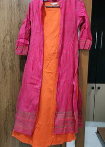 Orange Pink Kurthi