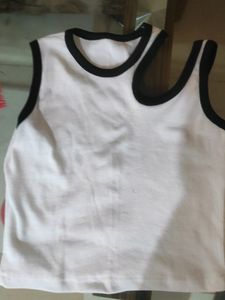 White Crop Tank Top