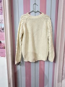 Cozy Cream Cable Knit Sweater