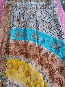 Elegant Floral Saree