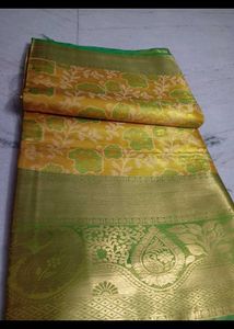 Haldi Kanjivaram Saree