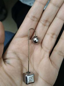 Silver Tone Drop Earrings