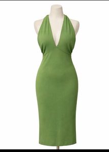 ZARA Green 2 way Midi Dress