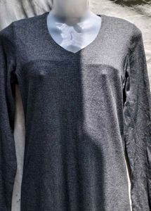 I. Elegant Grey Midi Dress