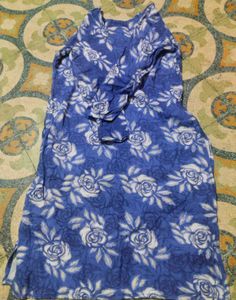 Blue Floral Print Kurta