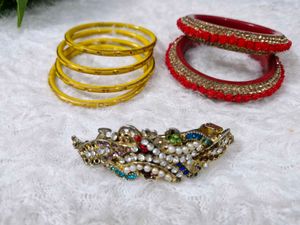 Bangles & Hair Pin