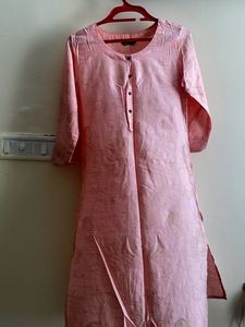 Zudio Pink Floral Kurta