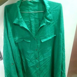 Plus Size Green Shirt Tunic - Never Used