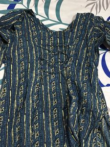 Striped Blue Kurta