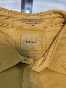 Waffle Story Yellow Button-Down