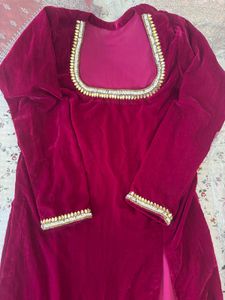 Elegant Velvet Kurta