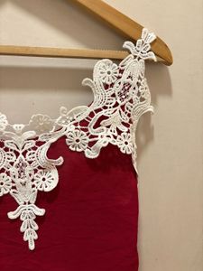 Beautiful Lace Trim  Top