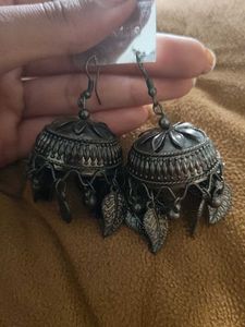 Oxidised Jhumkas