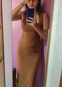 Caramel Bodycon Dress