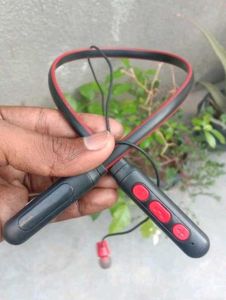 Neckband Headphones - Red/Blue
