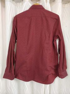 Louis Philippe Maroon Shirt