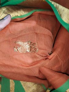 Simple Pure Kanchi Pattu Saree 🧡