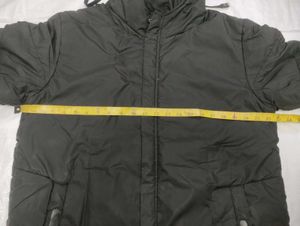 Black Hooded Padded Jacket