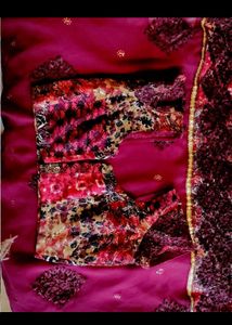 A Beautiful Maroon Saree🥳