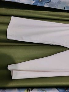 White Wide Leg Trousers