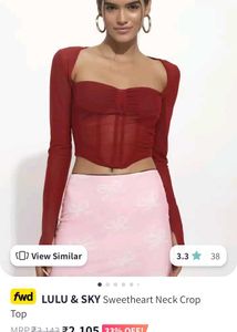 Lulu&amp;Sky Red Top