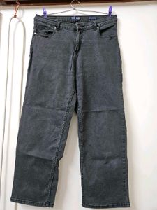 AND (Brand) Charcoal Colour Straight Jeans