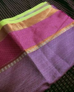Combo Cotton & Banarasi Silk Blouse Material