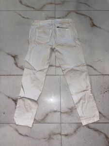 White Casual Pants