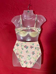 Sun Streak Floral Bra Panty Set – Size 10