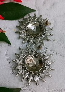 Oxidised Signature Stud