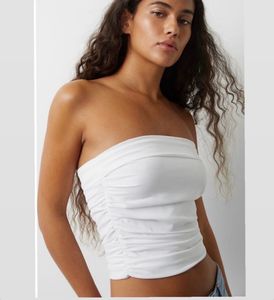 White Bandeau Top 🦢🤍