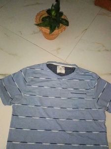 blue striped tshirt