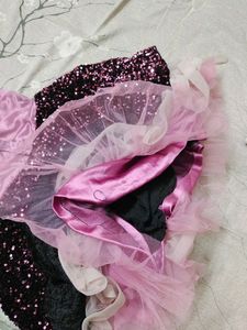 Purple Sequin Frock For Party Wear