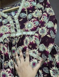 Floral Rose Kurta 3piece Set