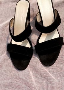 Black Heeled Sandals