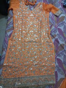 Suit With Havy Mukesh Work
