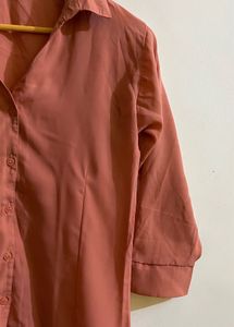 Salmon Button-Down Shirt