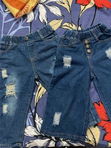 Cute Distressed Denim Jeans