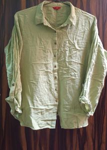 Olive Green Shirt For Girls