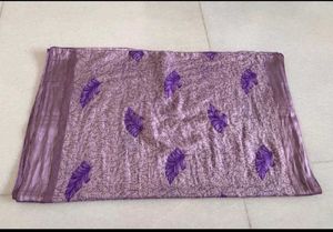 Lavender Purple Soft Saree With Blouse