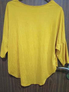 Bright Yellow Crop Top Trendy Fit For Youth