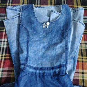 💙 Shaded Jeans Frock