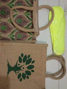 Combo Of Jute Bags And Show Insert