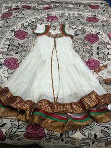 Anarkali Stone Work layered Kurta Set