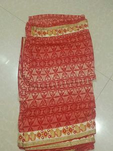 a rajasthanj ethinic saree with great work on it